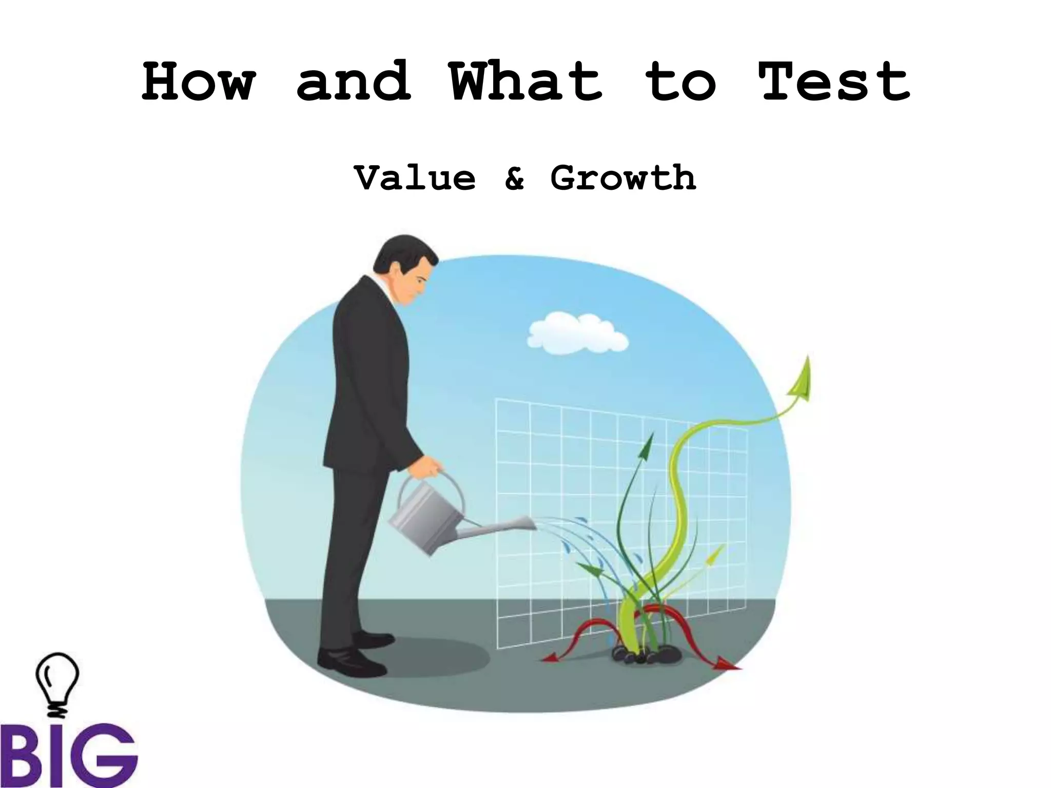 How and What to Test
Value & Growth
 
