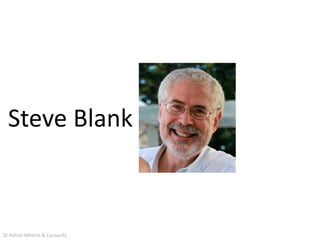 Steve Blank
© Abhijit Mhetre & Canvazify
 