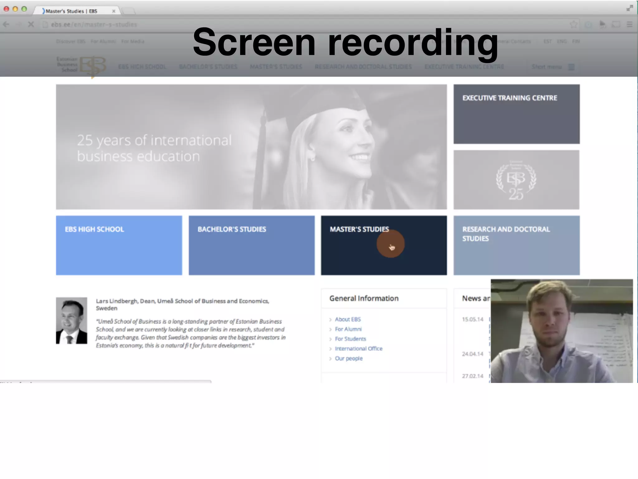 Screen recording
 