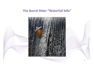 The	
  Barrel	
  Rider	
  “Waterfall	
  kills”
                                             	
  




                                                    31
 