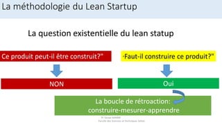 Pr Sanae HANINE
Faculté des Sciences et Techniques Settat
La méthodologie du Lean Startup
La question existentielle du lea...