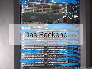 Das Backend
Christa Nöhren / pixelio.de
 