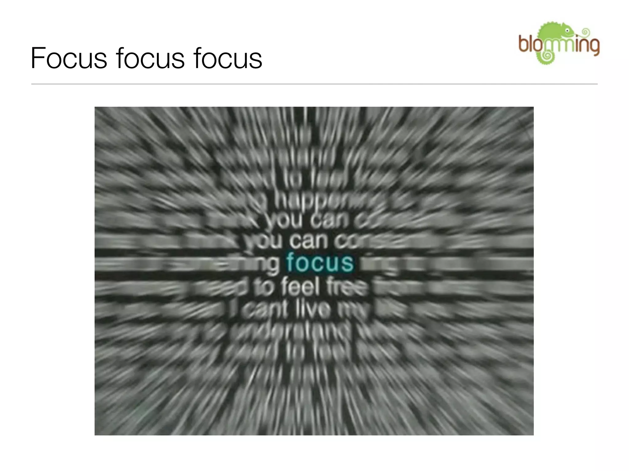 Focus focus focus
 