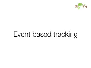 Event based tracking
 