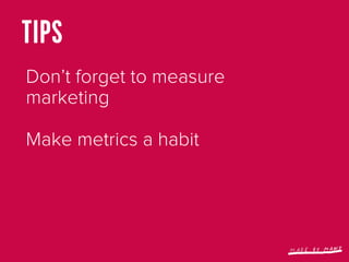 Lean startup metrics Slide 77
