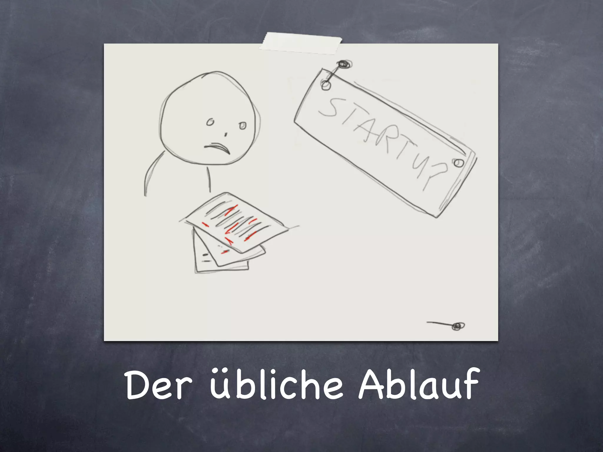 Der übliche Ablauf
 