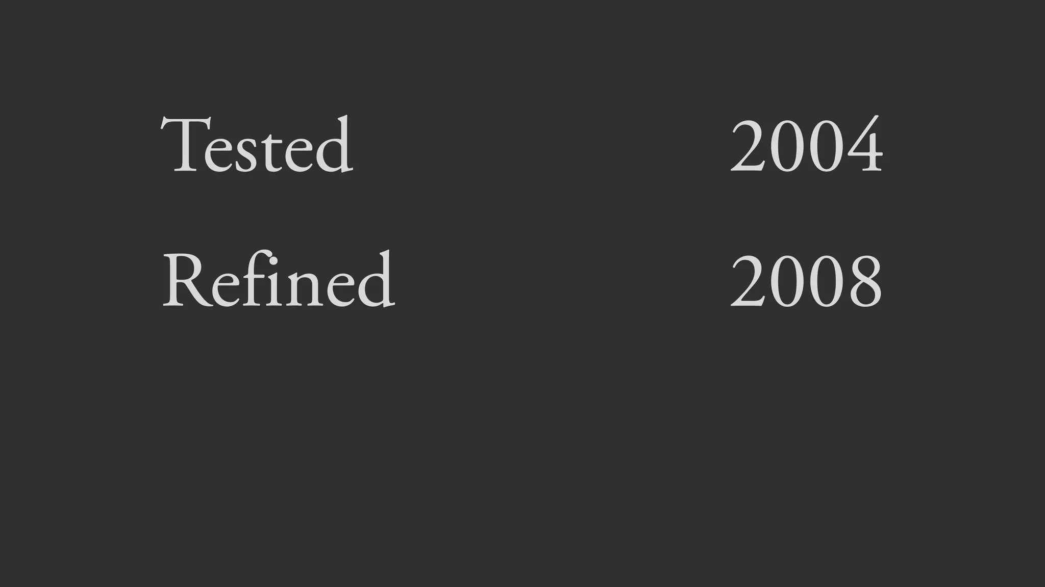 Well-established ideas
New domain
 