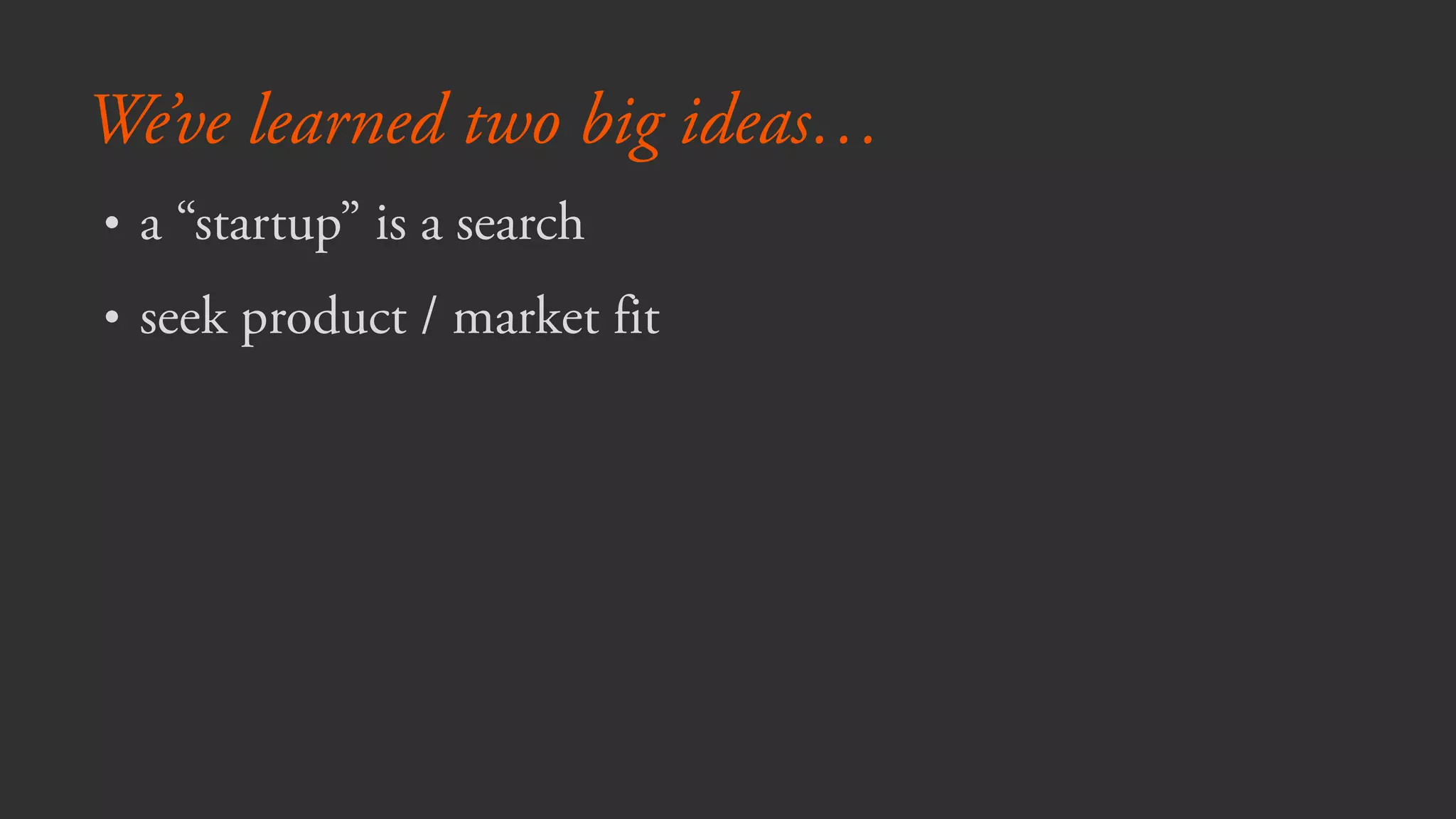 Why do startups fail?
 