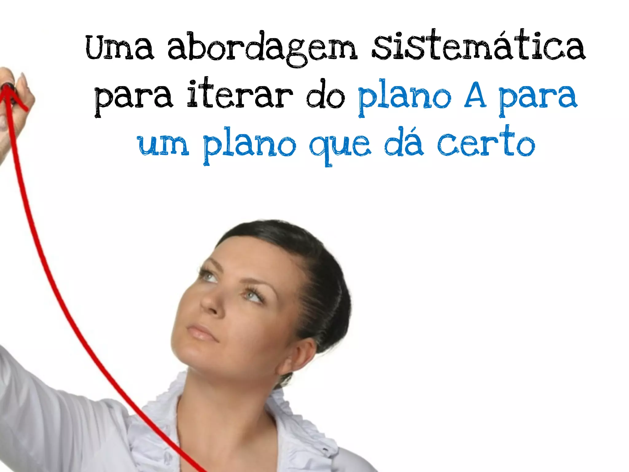 Uma abordagem sistemática
para iterar do plano A para
  um plano que dá certo
 