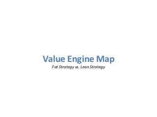 Value	
  Engine	
  Map	
  
Fat	
  Strategy	
  vs.	
  Lean	
  Strategy	
  
 