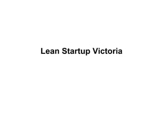 Lean Startup Victoria 