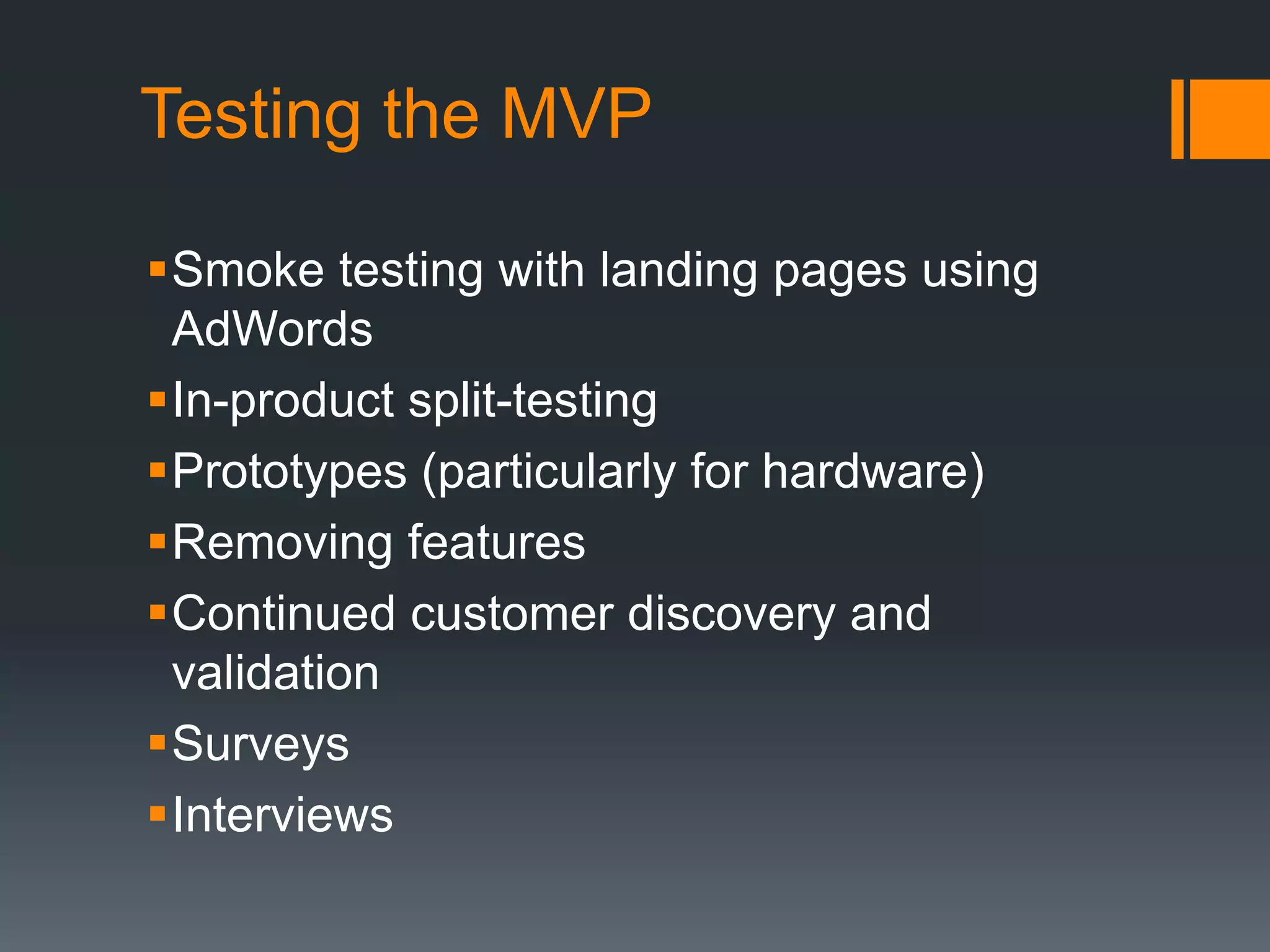 Iterate constantlySource: http://grattisfaction.com/2010/01/how-zynga-does-customer-development-minimum-viable-product/