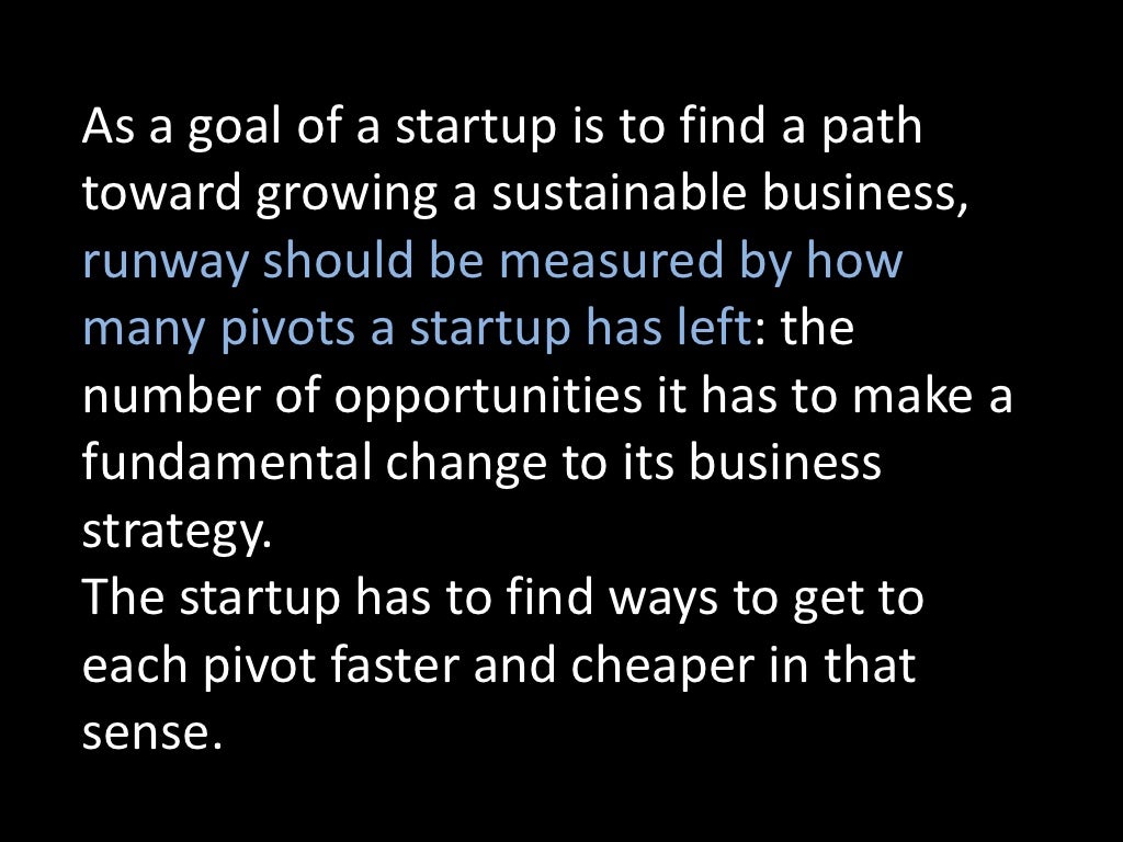Lean startup what is pivot
