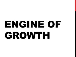ENGINE OF
GROWTH
 