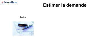 Estimer la demande
Contrat
 