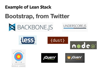 The Lean Tech Stack | PDF