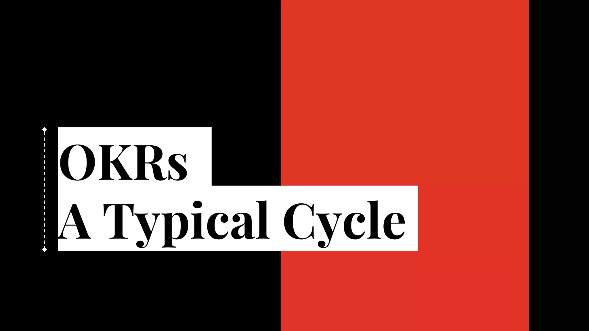 OKRs
A Typical Cycle
 