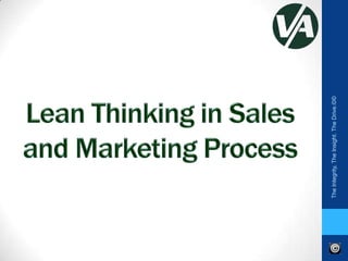 Lean Thinking in Sales & Marketing Process