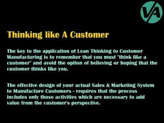 Lean Thinking in Sales & Marketing Process