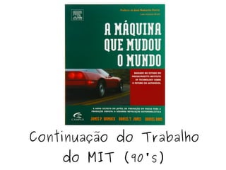 Continuação do Trabalho
do MIT (90's)
 