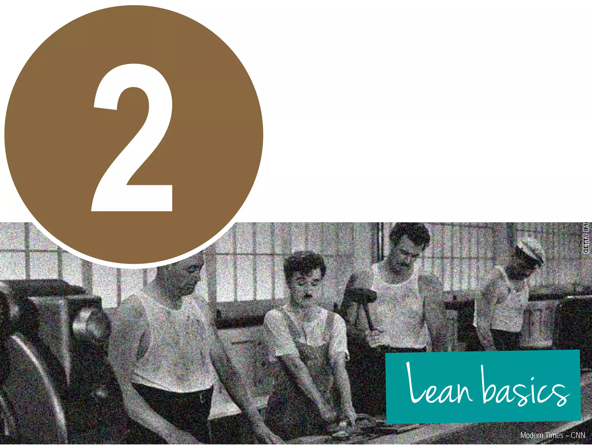 Lean basics 
Modern Times – CNN 
 