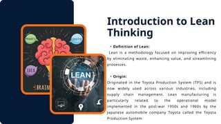 Lean Tools and Techniques for Supply Chain | PPTX