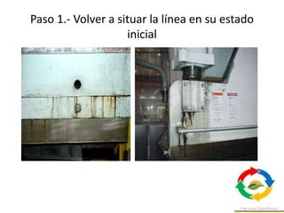 Paso 1.- Volver a situar la línea en su estado
inicial
 