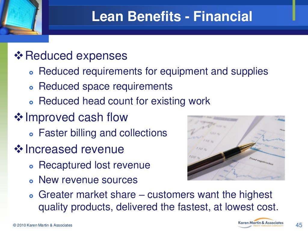 Lean Benefits Financial Reduced