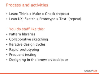 Lean UX in an Agency Environment | KEY