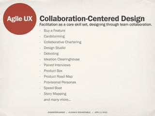 Lean UX Roundtable