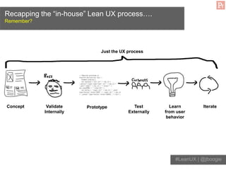 Lean UX: Building a shared understanding to get out of the deliverables ...
