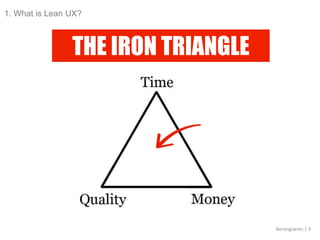 Llean Triangle Lean UX workshop @ Makers of Barcelona (MOB) + Agile BCN Meetup | PPTX