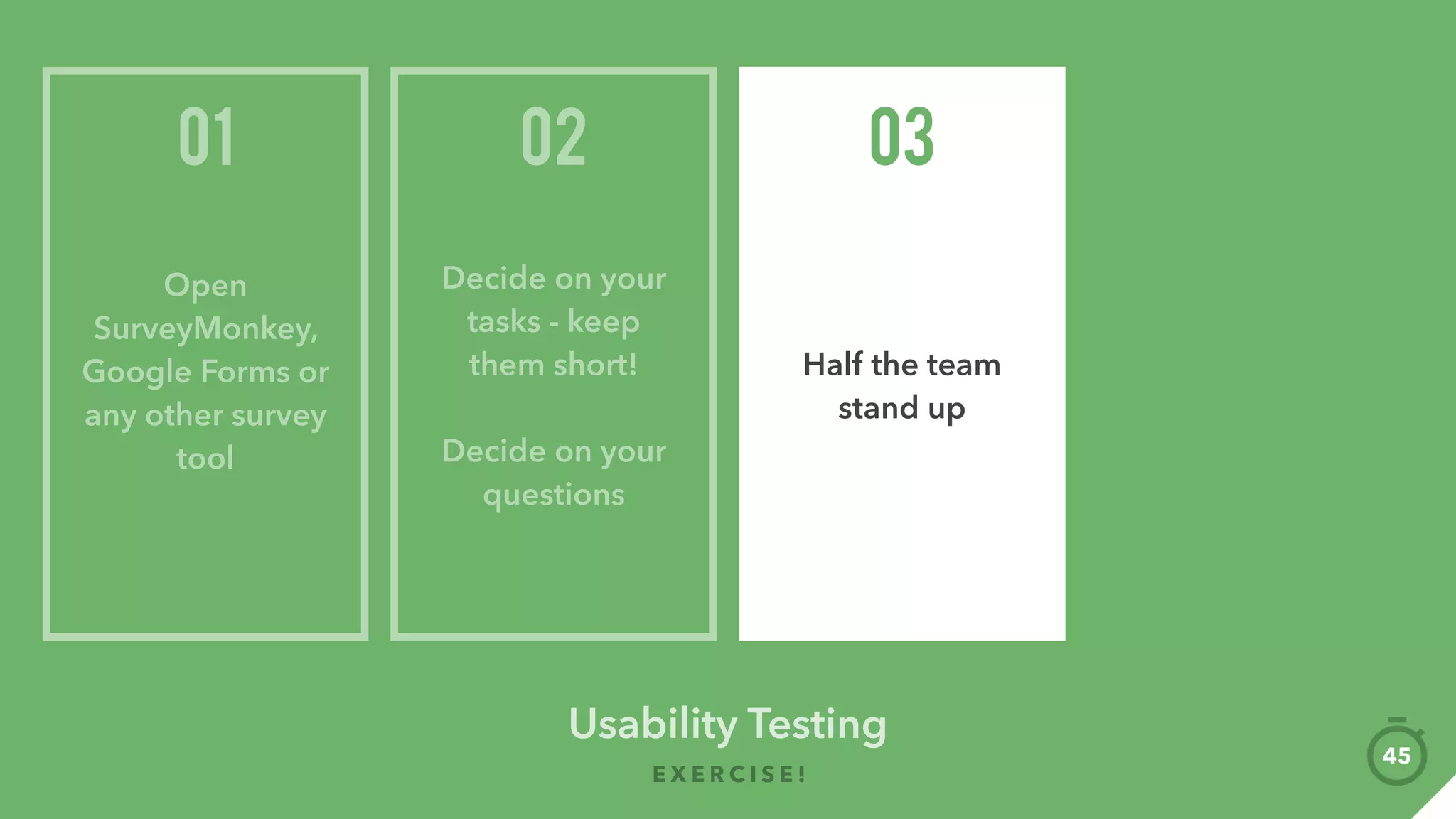 V A L I D AT E
Usability Testing
06
 