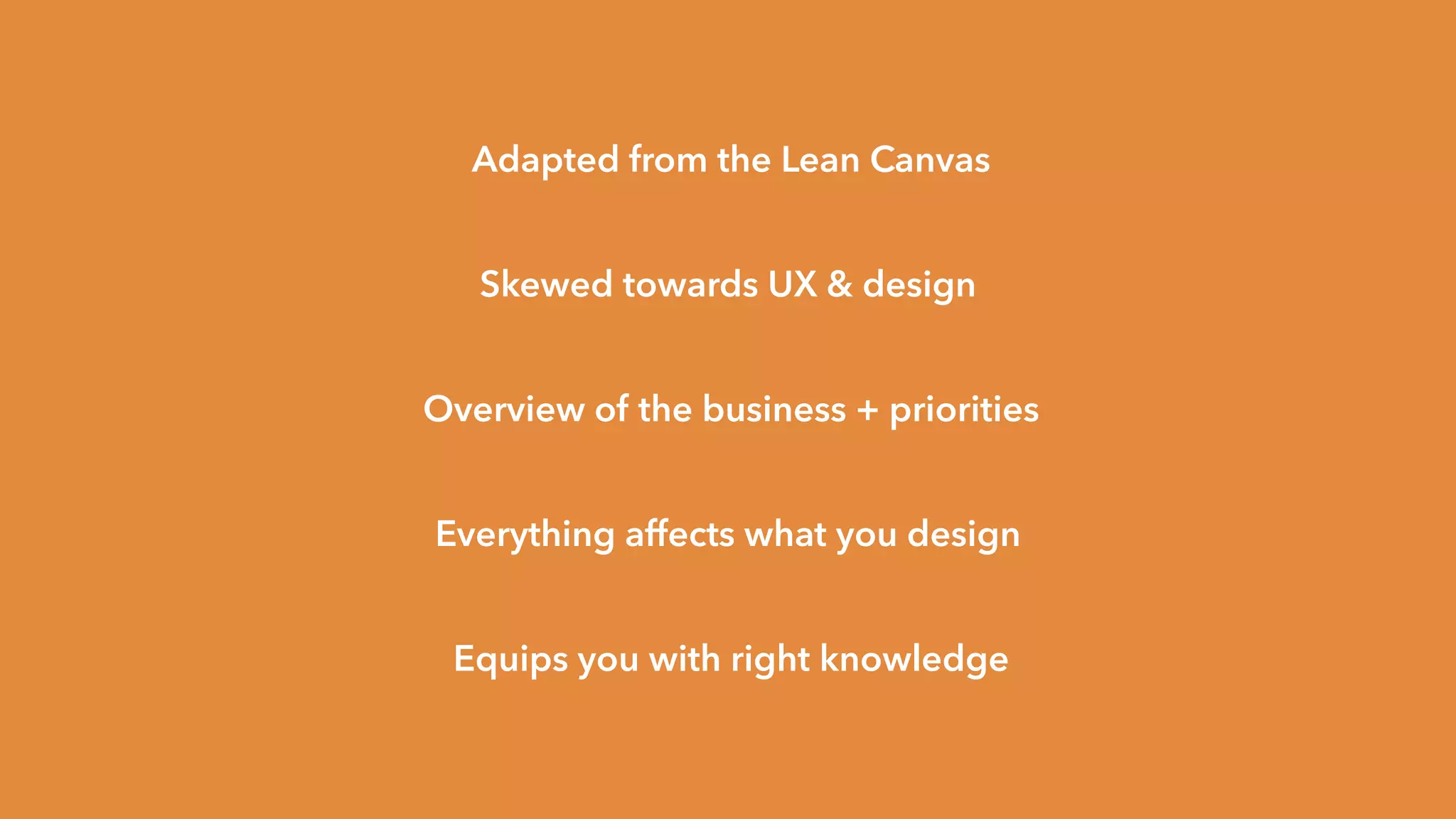 Melewi Lean Canvas
E X E R C I S E !
45
Product Objective(s)Market Value Prop
Present + Feedback
 