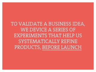 B&H – Lean Idea Validation | PDF