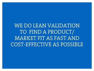 B&H – Lean Idea Validation | PDF