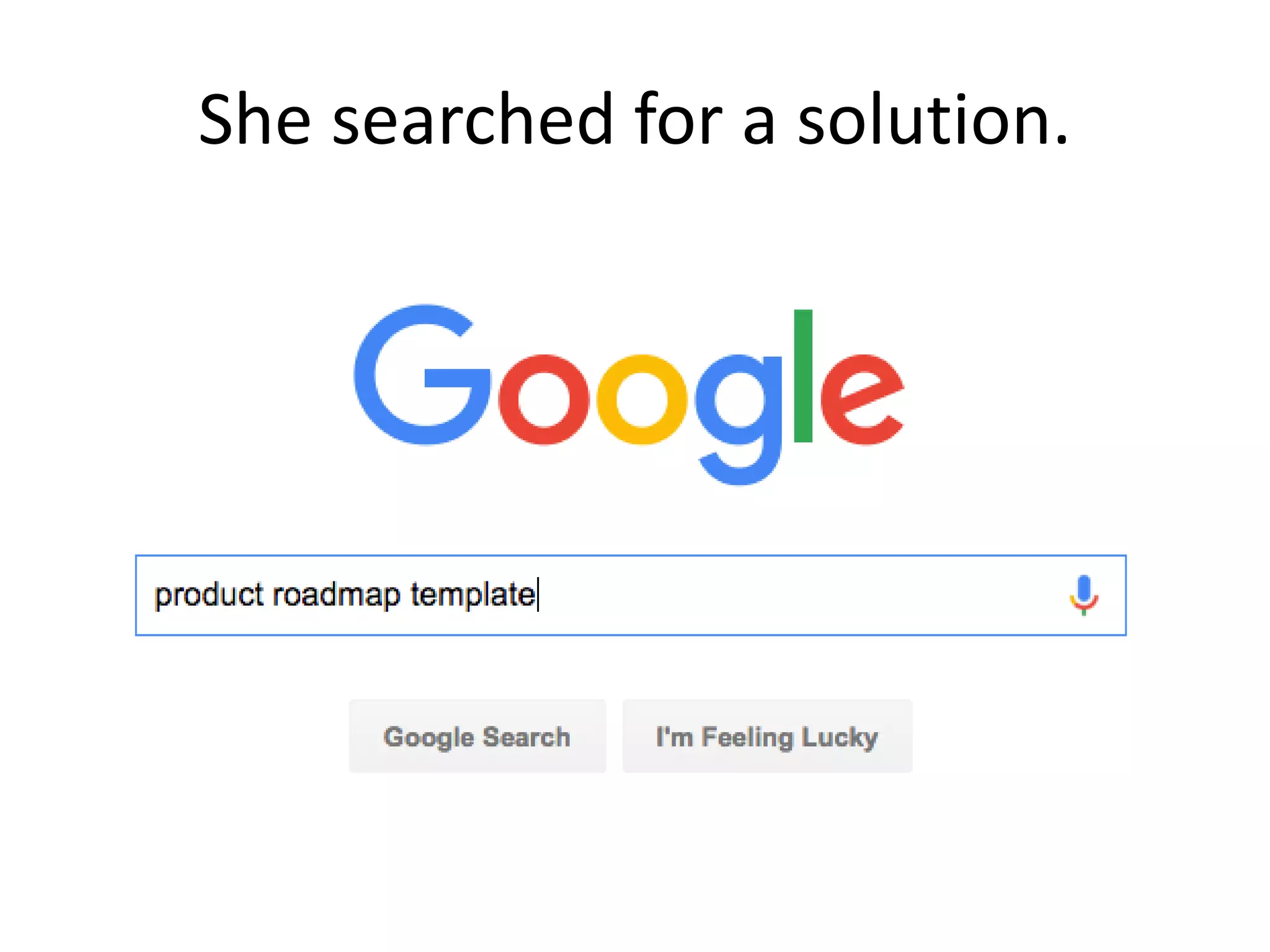 She searched for a solution.