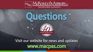 McKonly & Asbury Webinar - LEAN and the Finance and Accounting Process