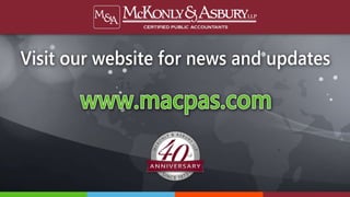 McKonly & Asbury Webinar - LEAN and the Finance and Accounting Process