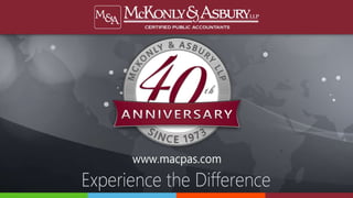 McKonly & Asbury Webinar - LEAN and the Finance and Accounting Process