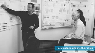 Help leaders redefine their roles
 