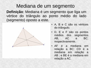 Geometria analitica aula02-ponto-médio-mediana_baricentro | PDF