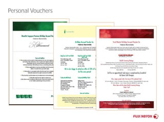 Personal Vouchers 
 