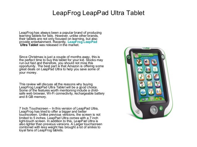leappad ultra tablet