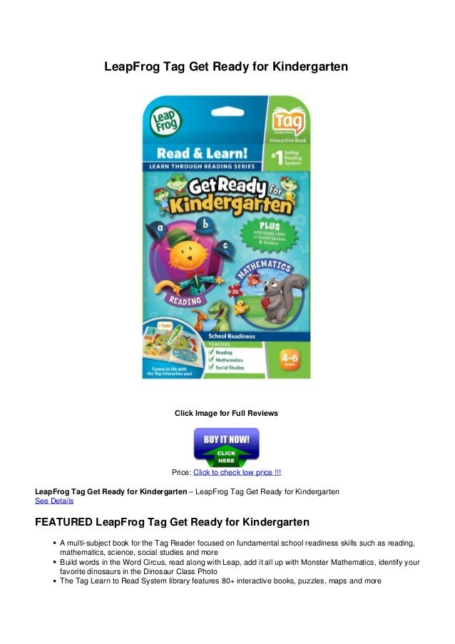 Leap Frog Get Ready For Kindergarten Leap Frog Get Ready For Kindergarten