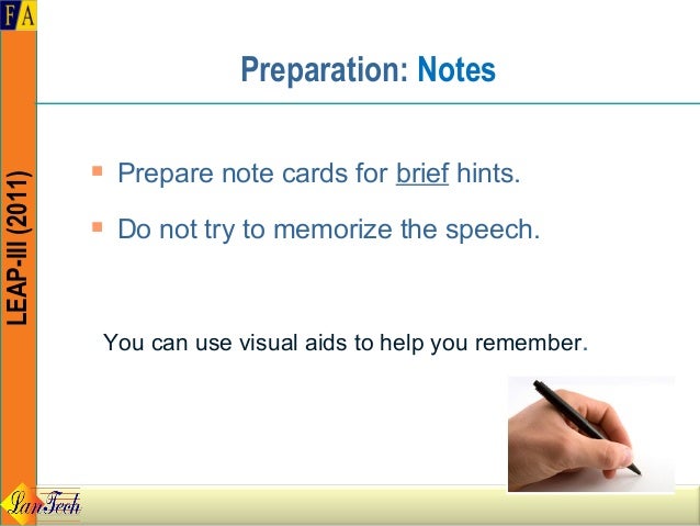 preparing and delivering an effective presentation preparation presentation