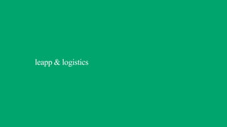 leapp & logistics
 