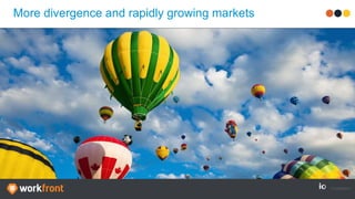More divergence and rapidly growing markets
 