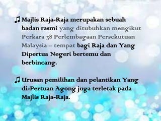 Peruntukan Asas Dalam Perlembagaan Malaysia