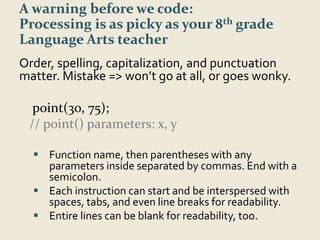 Learn Creative Coding: Begin Programming with the Processing Language ...